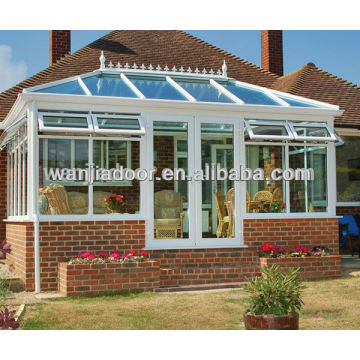 pvc profile frameless glass balcony window from wholesale doors and windows